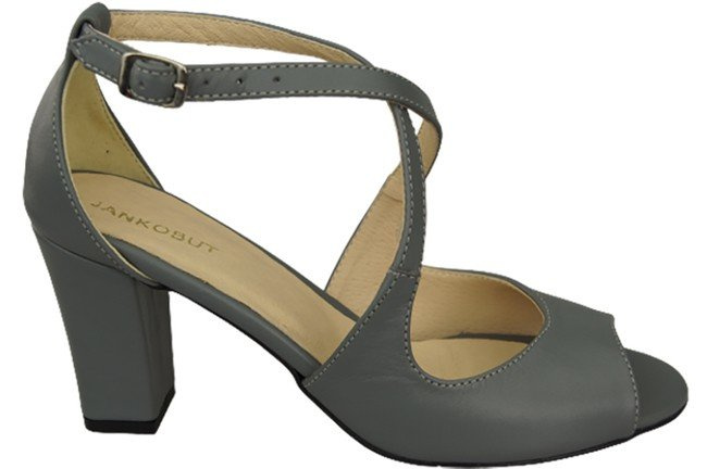 Damenschuhe Sandalen Grau Naturleder 186 ElitaBut