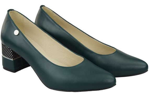 Damenschuhe Pumps Malachit Naturleder 142 ElitaBut