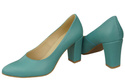 Damenschuhe Türkise Pumps, Naturleder 170 ElitaBut