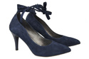 Damenschuhe Pumps, natürliches Wildleder, Marineblau 983 ElitaBut