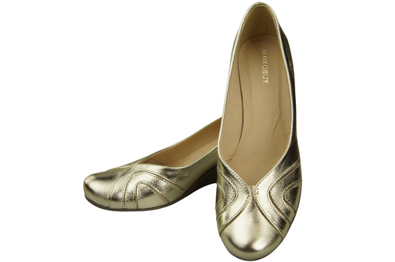 Damen Schwarz Naturleder Gestiefelte Gold 828 ElitaBut