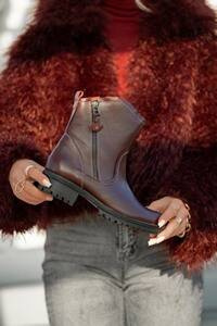 Damenstiefel Naturleder Burgund 122 ElitaBut