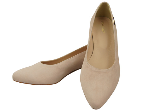 Bequeme Damen-Schuhe Puderrosa aus echtem Veloursleder 220 Z ElitaBut