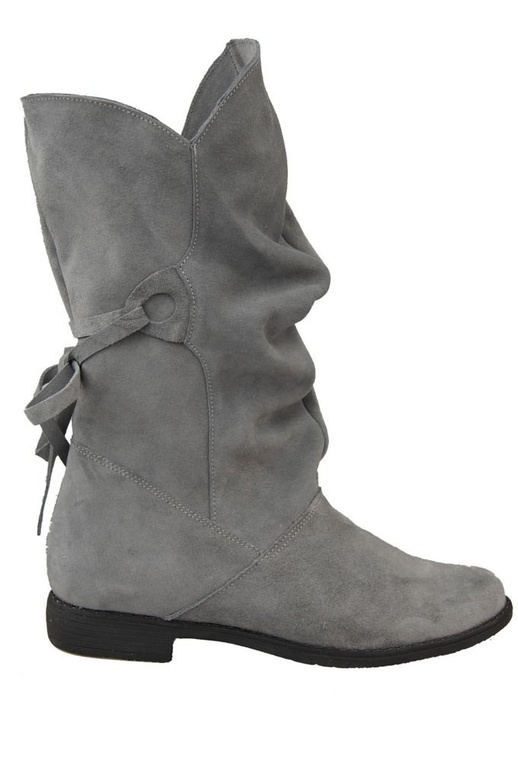 Winterstiefel für Damen, natürliches Veloursleder, Popiel 999 von ElitaBut