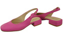 Damen Schuhe Sandalen Fuchsie Flacher Absatz Naturleder 206 ElitaBut