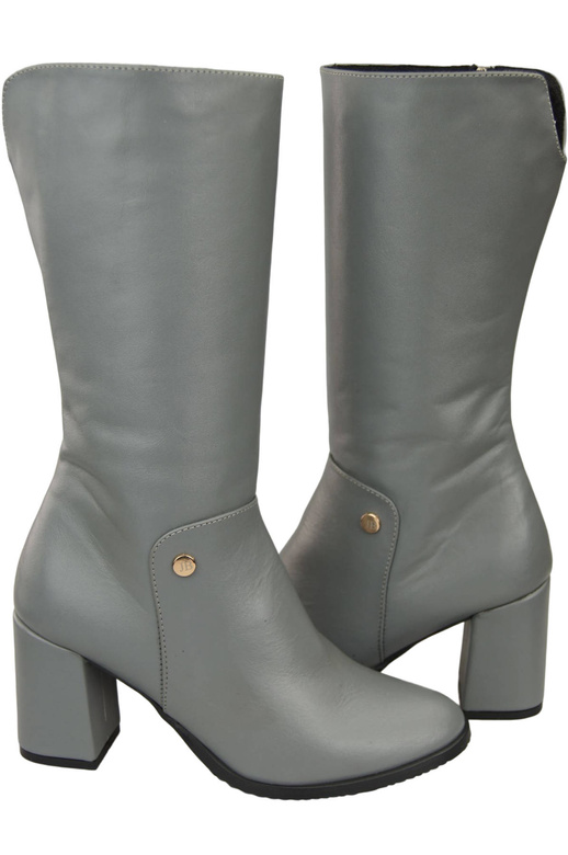 Footwear Damen-Halbstiefel, Naturleder, Grau 189 ElitaBut