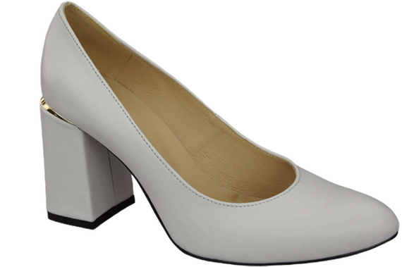 Damenschuhe Pumps Weiß Naturleder 179 ElitaBut