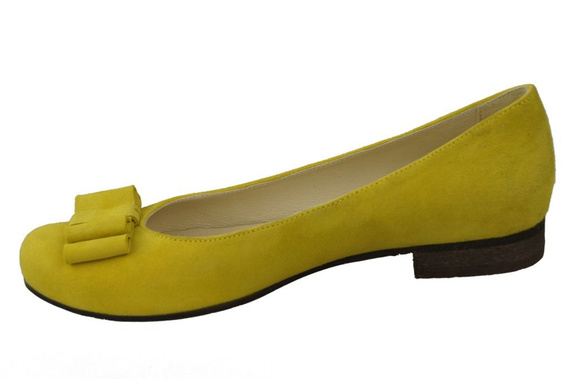 Damenschuhe Ballerinas Lemon, Naturleder, Wildleder 126 ElitaBut