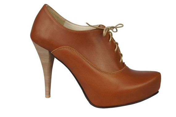 Schuhe Damenschuhe, Schnürschuhe, Naturleder, Rude 697 ElitaBut