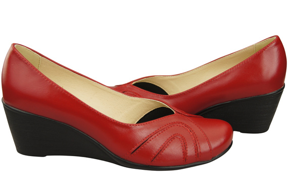 Damen Schwarz Naturleder Gestiefelte Rot 828 ElitaBut