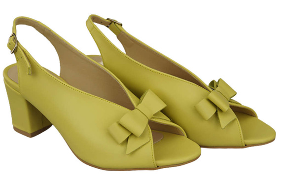 Damenschuhe Zitronensandalen, naturnarbiges Leder, 148 L ElitaBut