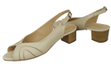 Damenschuhe Sandalen, Naturleder, Beige Ecru 991 ElitaBut