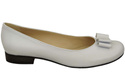 Damen Ballerinas, Naturleder, Weiß 702 ElitaBut
