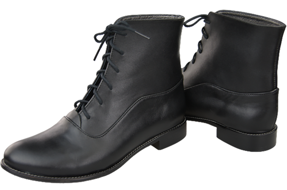 Damenstiefel Frühling/Herbst, Naturleder, Schwarz, 155 L, ElitaBut