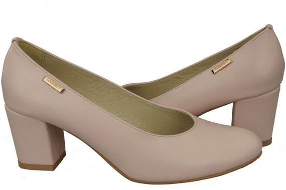 Damenschuhe Pumps Rosa Puder Naturnarbenleder 125 ElitaBut