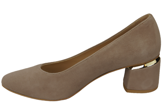 Damenschuhe Cappuccino-Pumps Natürliches Wildleder 143 Von ElitaBut