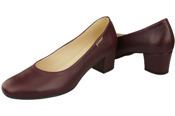 Damenschuhe Pumps Naturleder 172 Burgund ElitaBut