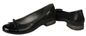 Damen-Ballerinas, Naturleder, Schwarz 873 ElitaBut