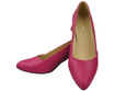Damen Pumps Purpurfarbig Echtleder Spitz Zehen Absatz ElitaBut 221