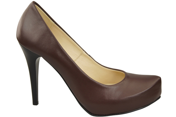 Damen Footwear Schokolade Stiletto Pumps Naturleder 205 ElitaBut