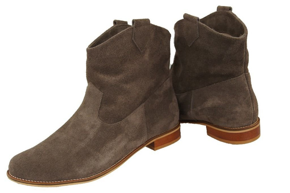 Schuhe Damenstiefel Frühling / Herbst, Naturveloursleder, Braun 132 L ElitaBut