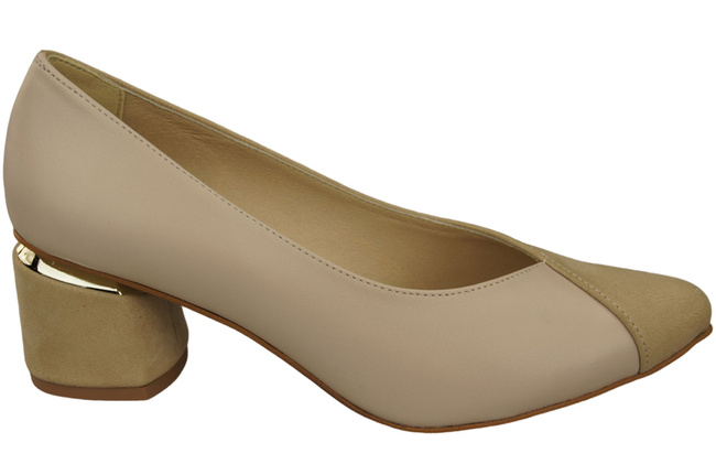 Einzigartige Damenschuhe aus Naturleder Spüren Sie den Luxus an Ihren Füßen Cappuccino Bright 191 ElitaBut