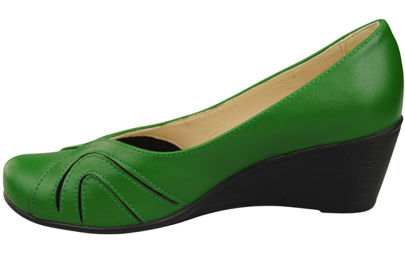 Damen Schwarz Naturleder Gestiefelte Grün 828 ElitaBut