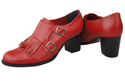 Damenschuhe, Naturleder, Rot 985 ElitaBut