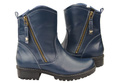 Damenstiefel Naturleder Marineblau 122 ElitaBut
