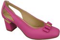 Schuhe Damen Fuchsia Pumps aus Naturleder mit dekorativem Absatz 199 ElitaBut