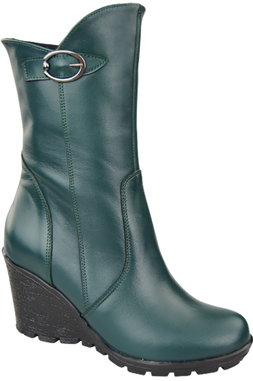 Damen-Keilstiefel, Naturleder, Malachite 750 ElitaBut