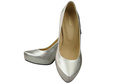 Damen Footwear Silber Stiletto Pumps Naturleder 205 ElitaBut