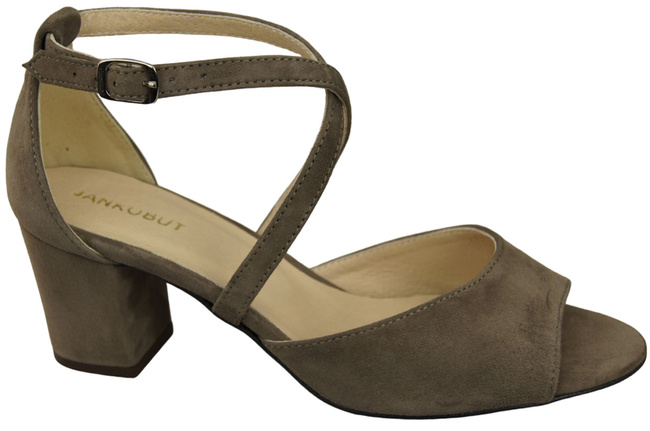 Damenschuhe Sandalen Hellbraun, Naturleder, Wildleder 111 ElitaBut