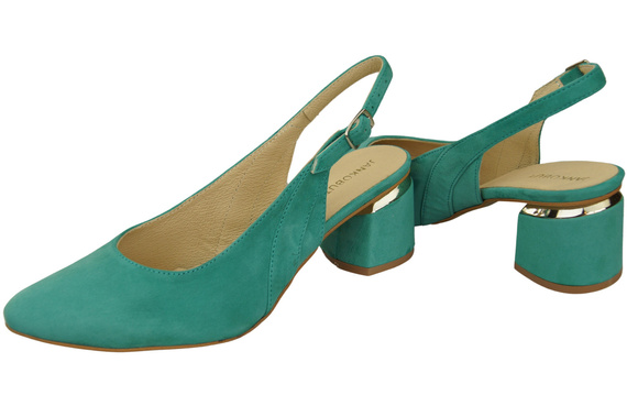 Damensandalen aus natürlichem Wildleder Türkis Eleganz und Komfort 196 von ElitaBut