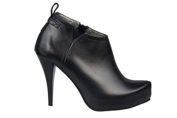 Damenschuhe Isolierte Stiefel, Naturleder, Schwarz 794 ElitaBut