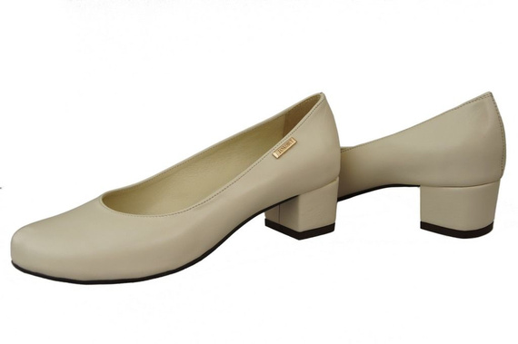 Damenschuhe Pumps Naturleder 116 Beige ElitaBut