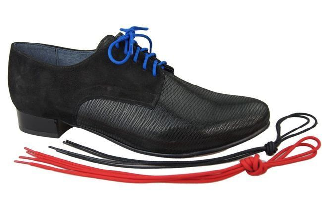 Schuhe Damenschuhe, Schnürschuhe, Naturleder, Schwarz 959 ElitaBut