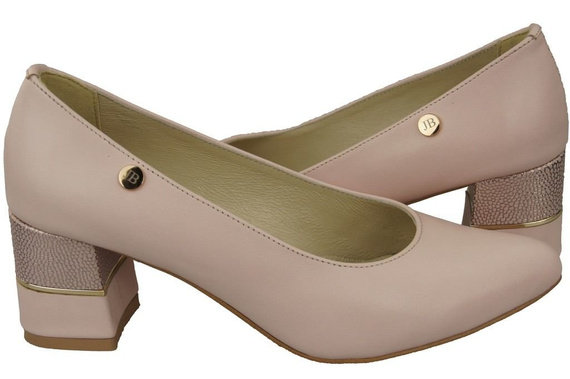 Damenschuhe Pumps Rosa Puder Naturleder 142 ElitaBut