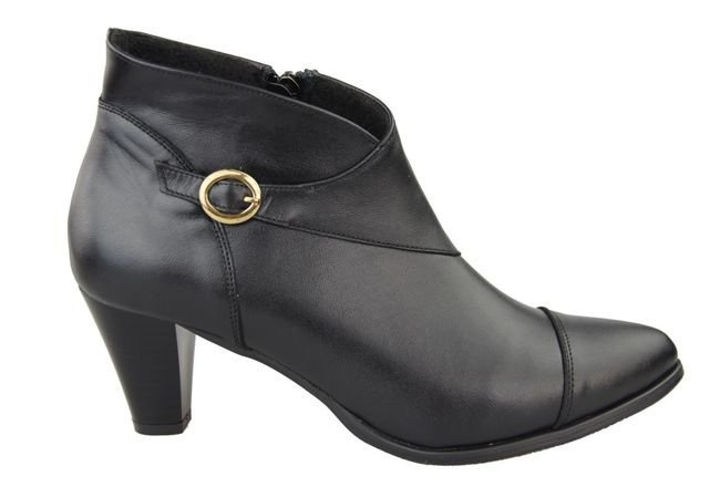 Damenstiefel Frühling/Herbst Naturleder Schwarz 100 L ElitaBut