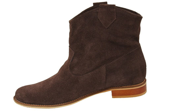 Damenschuhe Frühling / Herbst, Naturveloursleder, Schokolade 132 L ElitaBut