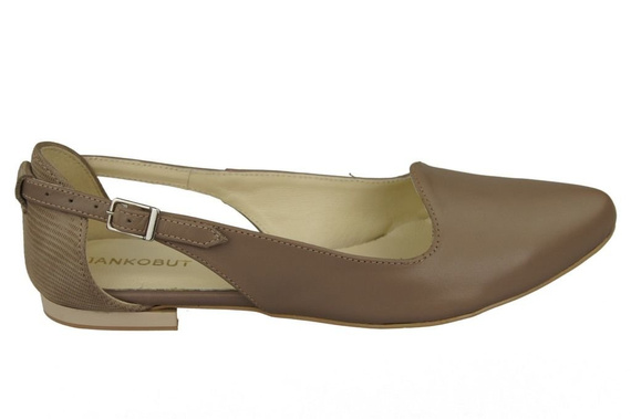 Schuhe Damen Sandalen Cappuccino Naturleder 127 ElitaBut