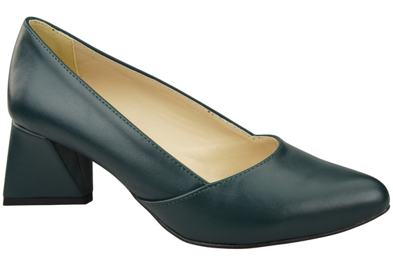 Damen Pumps Malachit Echtleder Spitz Zehen Absatz ElitaBut 221