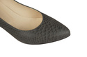 Damenschuhe Pumps, Naturleder, Schuppenmotiv, Grau 927 ElitaBut