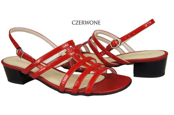 Damenschuhe Sandalen mit flachem Absatz Rot 622 ElitaBut