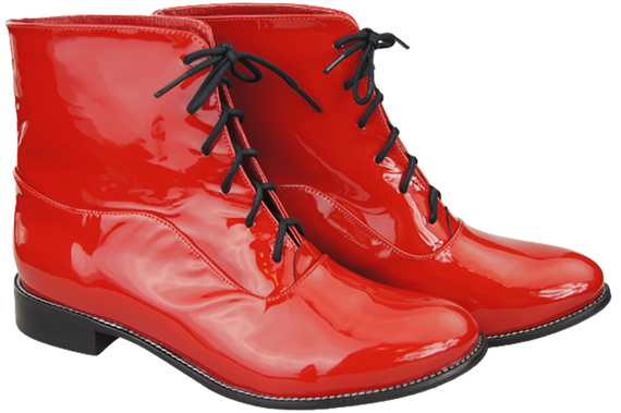 Damenstiefel Frühling/Herbst Naturleder Rot Lack 155 L ElitaBut