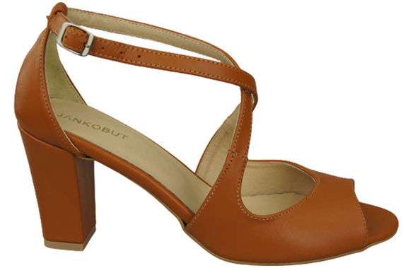 Damenschuhe Sandalen Rot Naturleder 186 ElitaBut