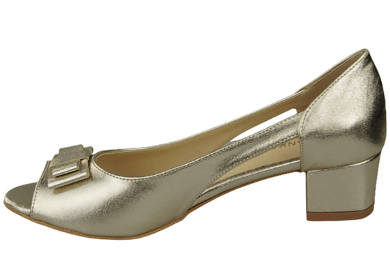 Damenschuhe Gold Sandalen Naturleder 145 ElitaBut