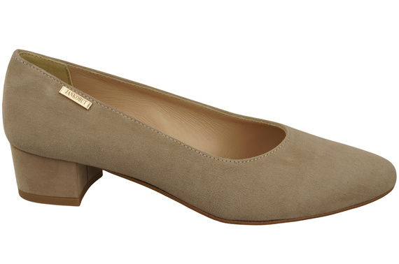 Bequeme Damen-Schuhe Cappuccino Dunkel aus echtem Veloursleder 220 Z ElitaBut