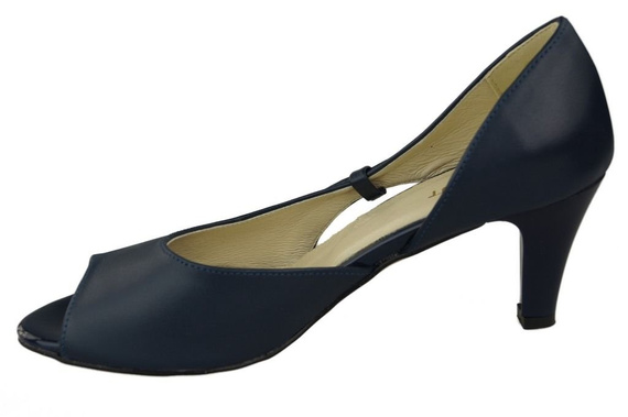 Damenschuhe Sandalen Marineblau Naturleder 566 ElitaBut