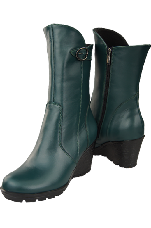 Damen-Keilstiefel, Naturleder, Malachite 750 ElitaBut